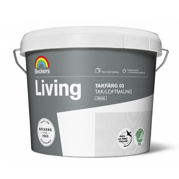 Beckers Living Takfarg 03 краска для потолка глубокоматовая