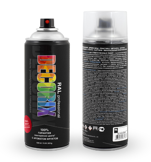 Decorix Аэрозольная эмаль RAL professional