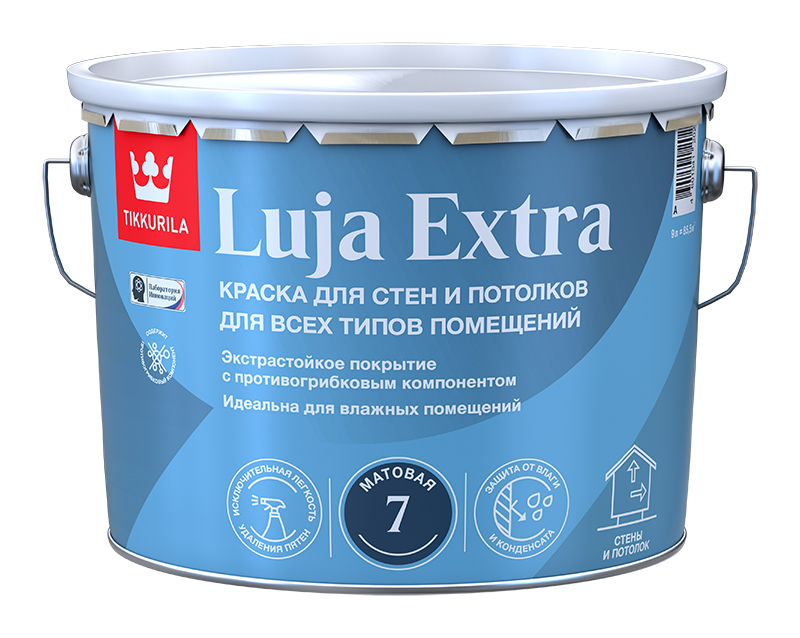 Tikkurila Luja Extra 7 краска для влажных помещений антигрибковая