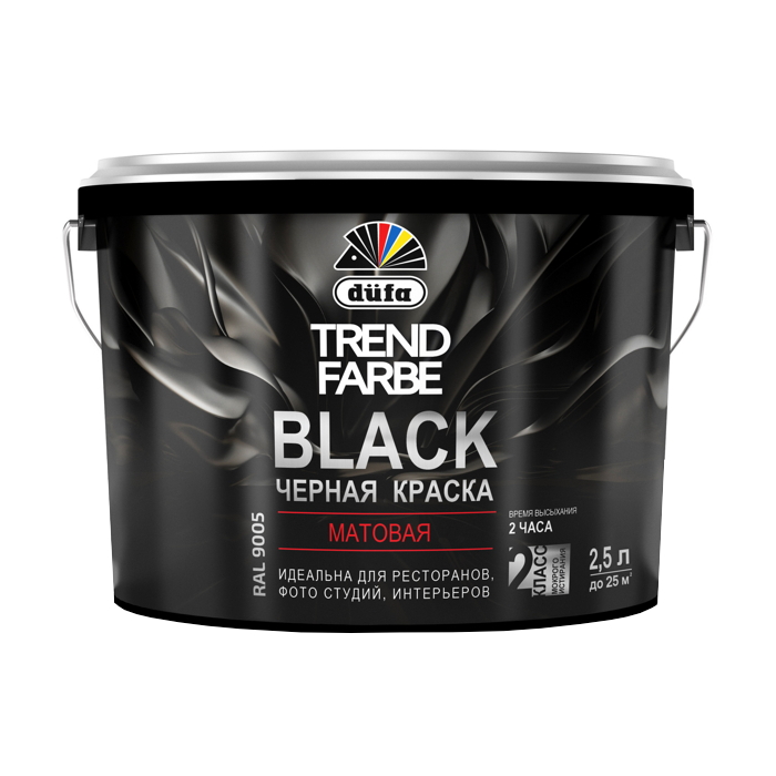 Dufa Trend Farbe Black краска для стен и потолков водно-дисперсионная