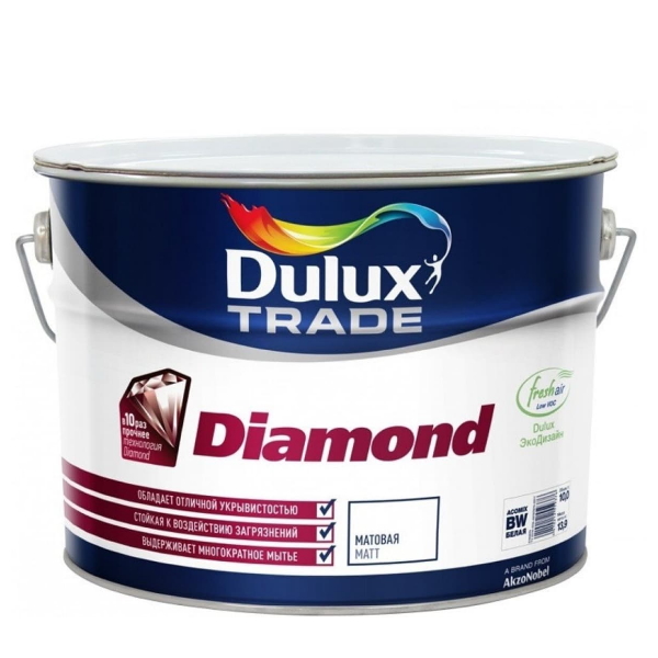 Dulux Diamond Extra Matt краска для стен и потолков износостойкая