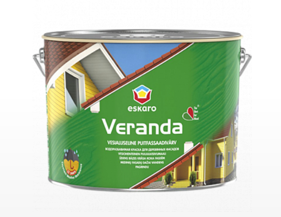 Eskaro Атмосферостойкая краска для деревянных фасадов "Eskaro Veranda"
