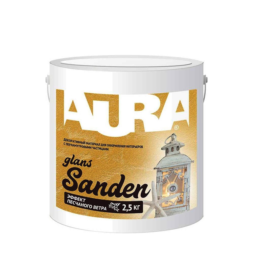 Aura Sanden Glans Silver штукатурка для внутренних работ декоративно-отделочная акриловая