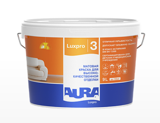 Aura "Aura Luxpro 3" краска высокоукрывистая матовая