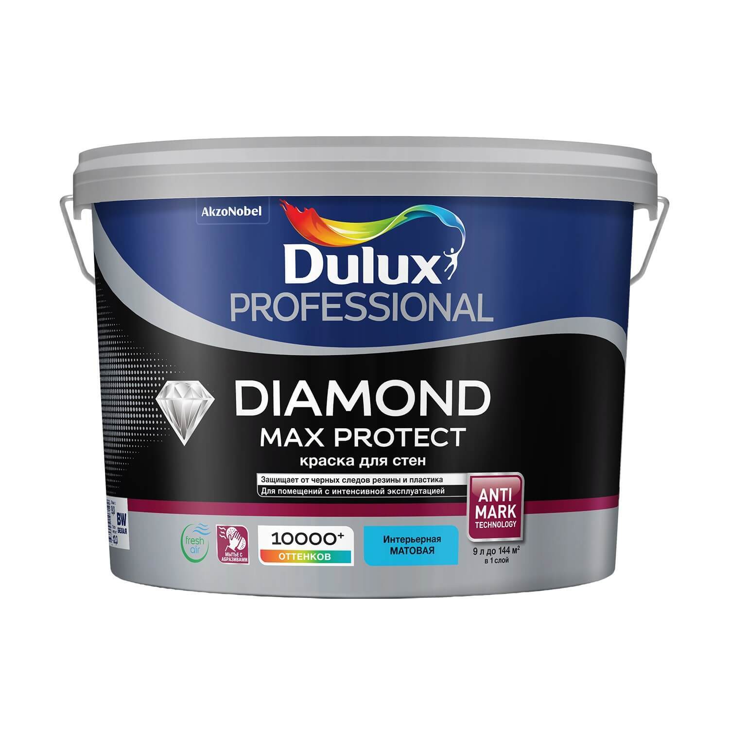Dulux Proffesional Diamond Max Protect краска для стен износостойкая