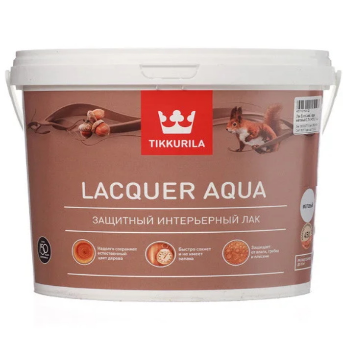 Tikkurila Euro Lacquer Aqua антисептирующий водный лак