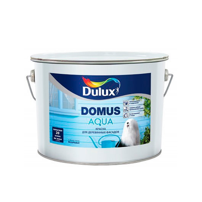 Dulux Domus Aqua Водно-дисперсионная краска для деревянных фасадов