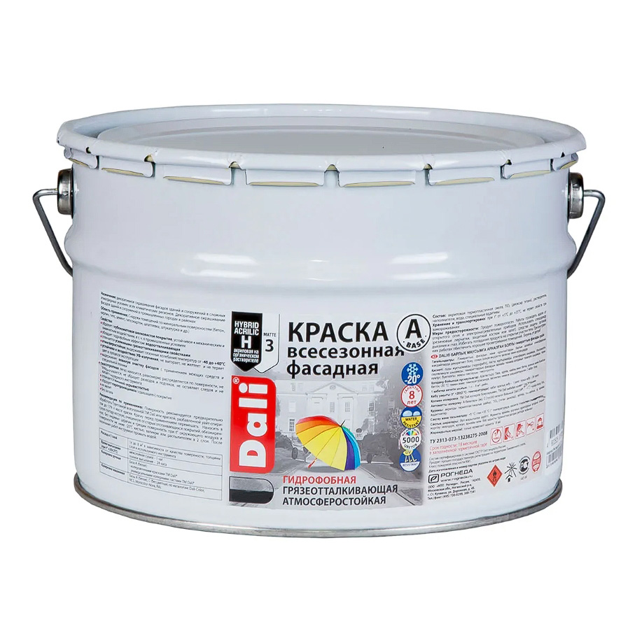 Dali краска фасадная акриловая всесезонная