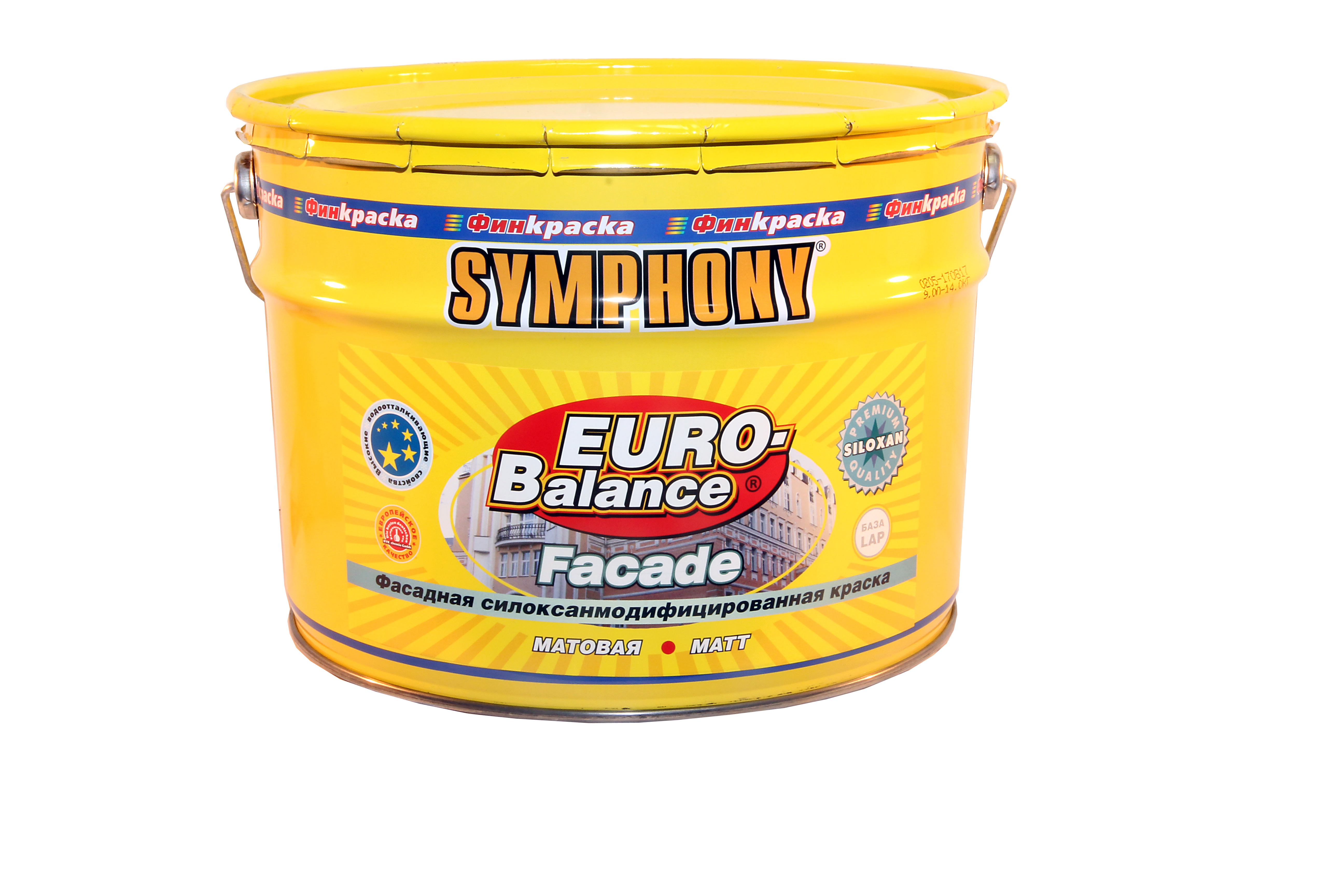 SYMPHONY EURO BALANCE FACADE SILOXAN силоксанмодифицированная  водоразбавляемая краска