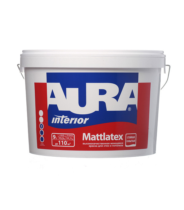 Aura "Aura Mattlatex" краска моющаяся для стен и потолков