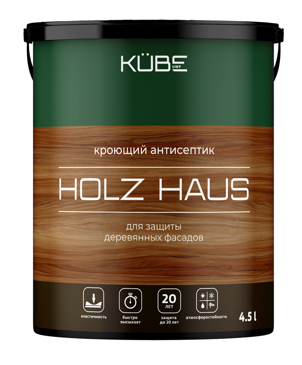 Kube Holz Haus антисептик кроющий для деревянных фасадов