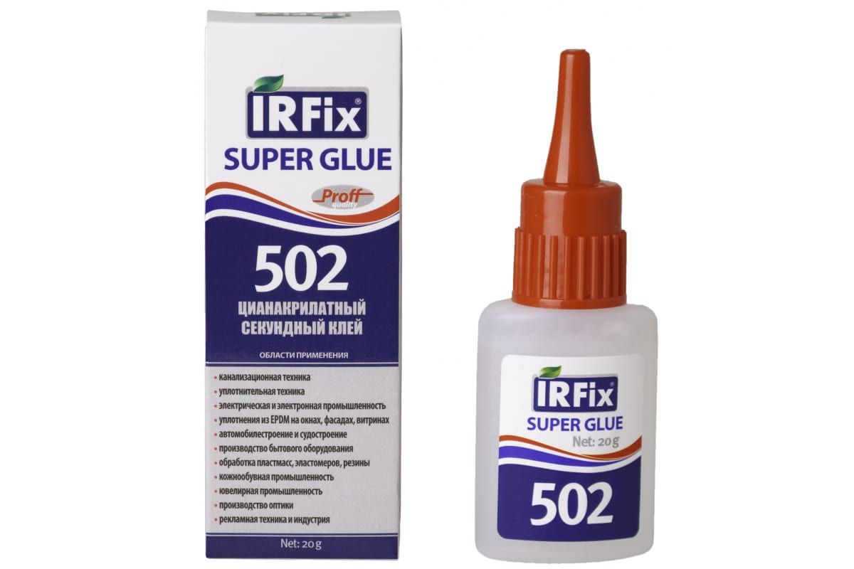 IRFIX Super Glue 502 Секундный цианакрилатный клей