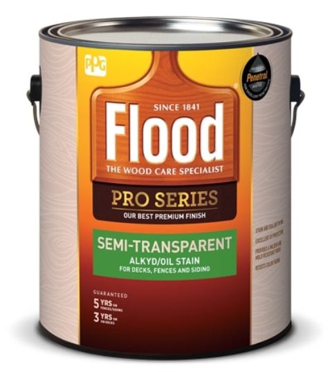 PPG Flood Semi-Transparent Полупрозрачная акрил масляная пропитка для дерева 