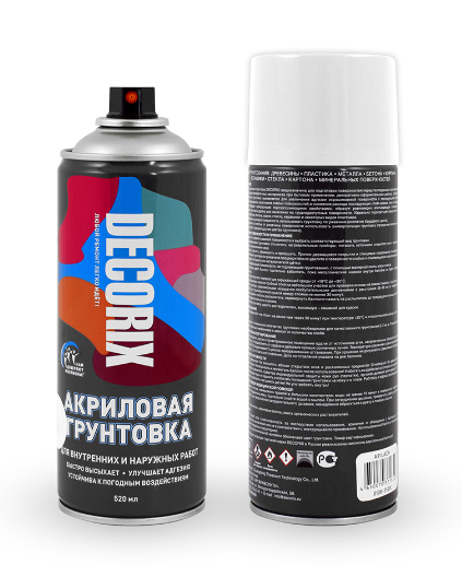 DECORIX Аэрозольная акриловая грунтовка