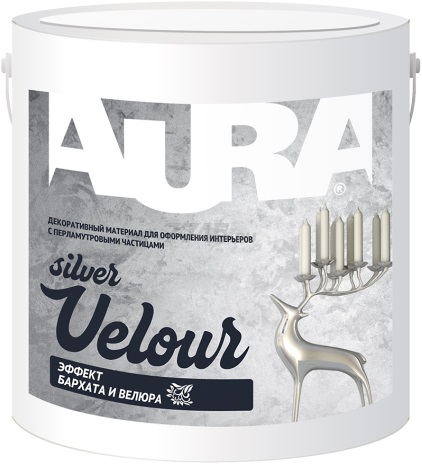 Aura Velour Silver штукатурка для внутренних работ декоративно-отделочная акриловая