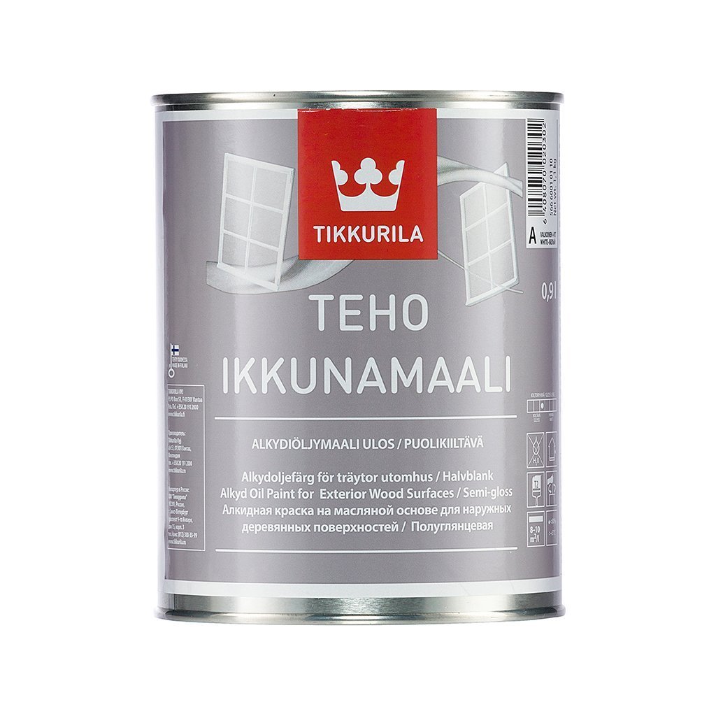 Tikkurila Teho краска на маслянной основе для окон и дверей алкидная