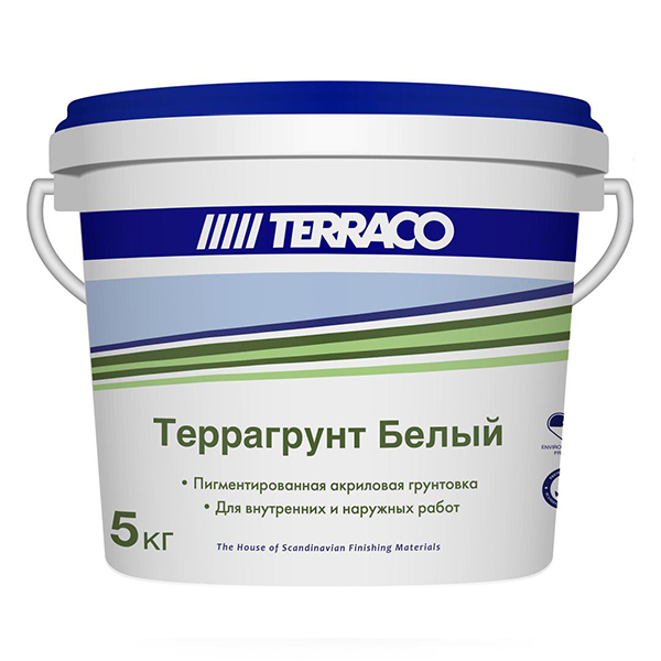 Terraco Terragrunt White грунт проникающий, пигментированный